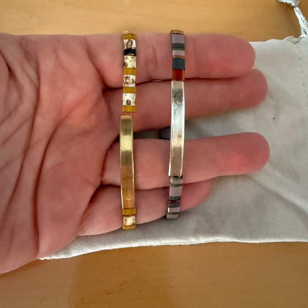 Gold and Silver Tone Women's stretch Bracelets